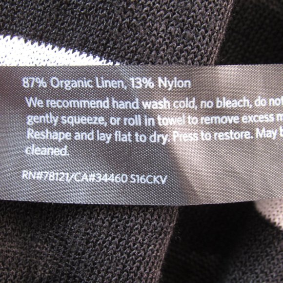 Eileen Fisher Stripe Organic Linen Knit Top XL - Picture 4 of 4